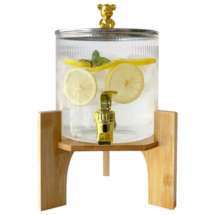 饮料水桶带龙头调酒桶耐高温水果茶桶大容量玻璃啤酒桶可乐桶容器