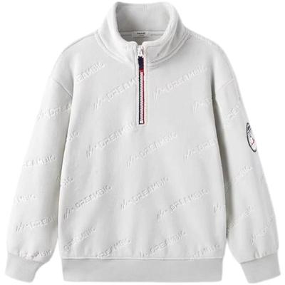 巴拉巴拉男童卫衣中大童一体绒打底衫儿童秋冬新款童装宝宝上衣厚