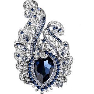 法国Eternelle奥地利水晶胸针 女配饰胸花丝巾扣 双用毛衣链吊坠