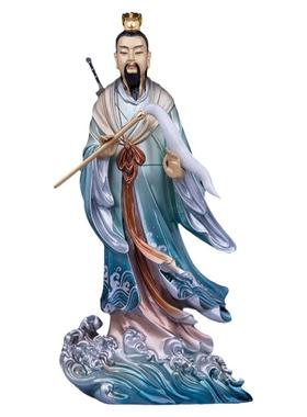 黄铜平安桌面孚佑帝君摆件