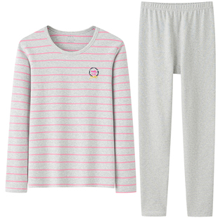 少女保暖内衣套装学生毛衫秋衣秋裤初中高中生女大童加厚线衣线裤