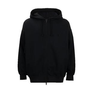 Y-3男女同款经典logo细节拉链加绒连帽衫男女2026年秋冬新款XY
