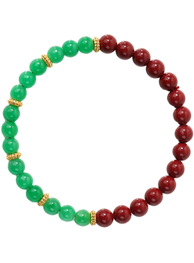 朱砂翡翠古风转运手串