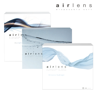 Airlens水润日抛30片隐形近视眼镜舒适0.06mm超薄
