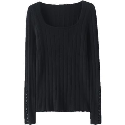 启超高端100%纯山羊绒衫