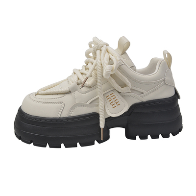 小白鞋女春秋高级感增高板鞋