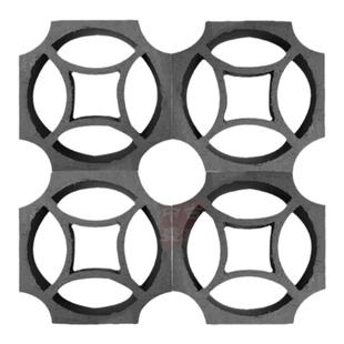 中盛烧制青瓦拼花瓦铜钱四叶草眼睛八字古建围墙仿古装饰窗花孔砖