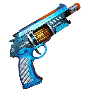 男孩宝宝声光伸缩手枪2-3-4-5岁音乐儿童震动闪光冲锋枪电动玩具