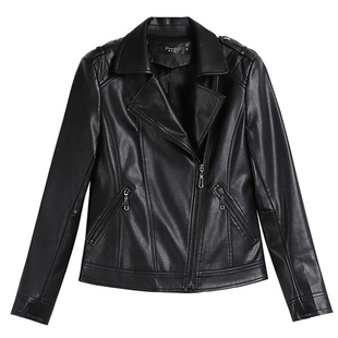 海宁真皮皮衣外套女春秋2025新款韩版修身显瘦小皮衣女短款皮夹克