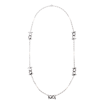 PEARLSTIGE同心结珍珠毛衣链