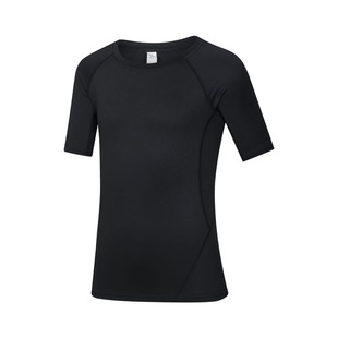 儿童夏季薄款体能运动篮球服打底紧身衣速干训练服短袖七分裤套装