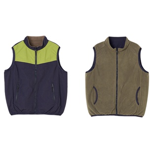 【小暖炉两面穿马甲】棉叔叔女童秋冬摇粒绒马甲双面穿抗静电男童