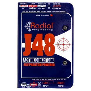 加拿大radial J48 电吉他录音现场演出专业有源单声道DI盒效果器