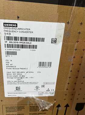 6SL32101PE260AL0全新原装变频器现货一