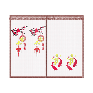 2026新款厨房专用金刚网纱防蚊门帘通风透气定制大门免打孔魔术贴