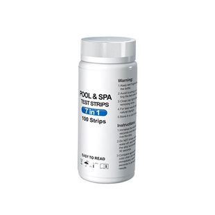 水质检测试纸6合1硬度余氯氰尿酸总碱度PH值7合1等泳池水检测试纸