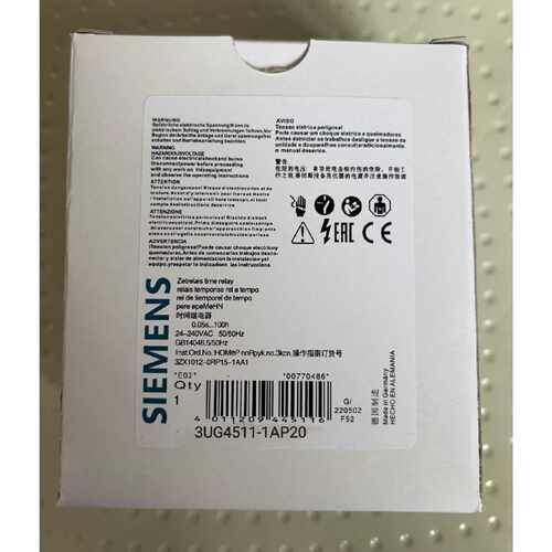 询价-西门子时间继电器 3UG4511-1AP20