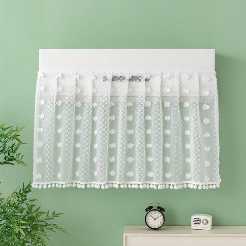 夏季新款麻纱空调挡风帘子月吹柔风款直厂家现货防冷风魔术贴