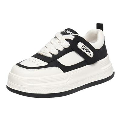 SENMA/森马板鞋女厚底熊猫鞋