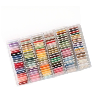 手工绣花专用120色线十字绣家用缝毛衣棉线多色刺绣diy材料包工具