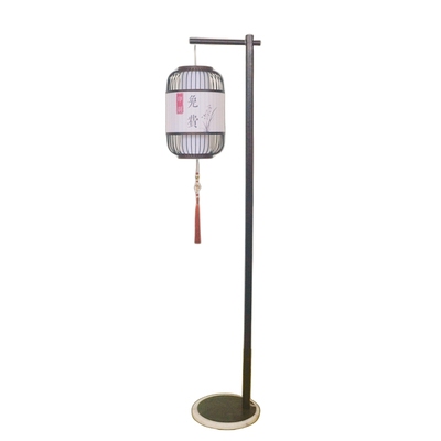 新中式复古落地灯禅意茶室