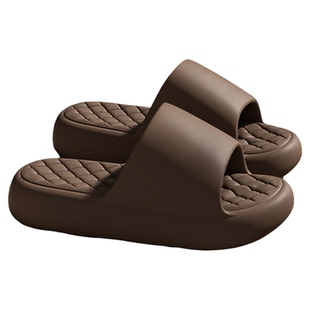 ECAC踩屎感拖鞋男款洗澡防滑防臭室内居家高级感EVA厚底面包凉拖