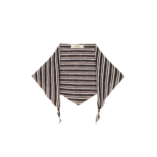 BALIANG捌梁〔础云〕复古条纹多用途串珠头巾三角巾方巾领巾