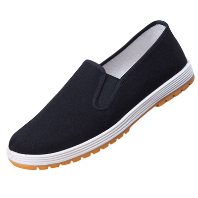 正品3520老北京布鞋男款品牌官方一脚蹬中老年工作休闲千层底布鞋