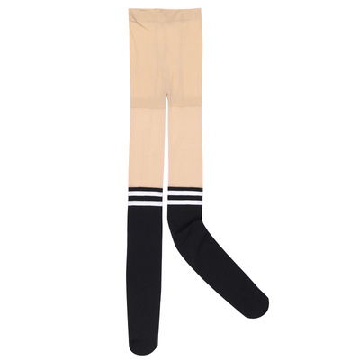 中厚款拼接大腿高筒连裤袜