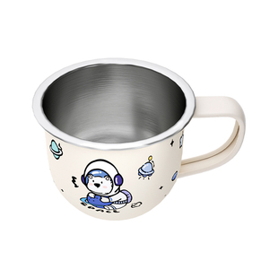 Enpeibebe儿童水杯敞口学饮杯防摔宝宝家用喝水杯子幼儿园牛奶杯