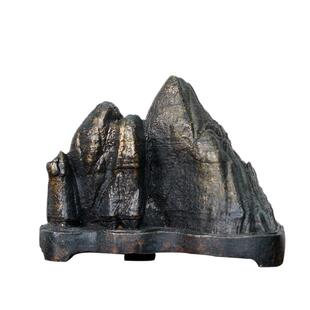 见君 小岱岳铜山摆件 泰山石敢当办公室书房摆件