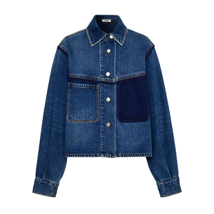 【明星同款】indicia标记商场秋冬慵懒风帅气牛仔外套 F2C4WT461F