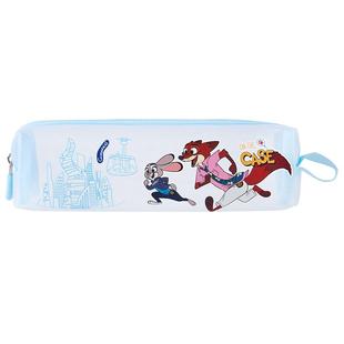 iiGEN一正学生文具疯狂动物城系列网纱笔袋 尼克朱迪透明可视大容量笔袋小学生专用高颜值笔袋透明袋文具袋