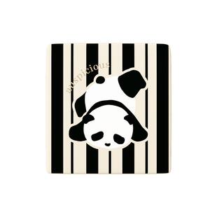 熊猫乳胶坐垫入户门换鞋凳软包方形卡座垫家用客厅椅垫加厚玄关垫