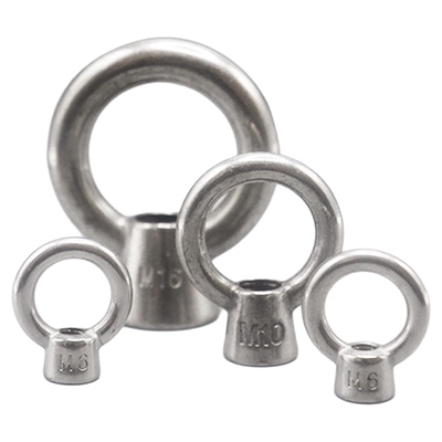 304不锈钢国标高脚吊环螺母日式吊环螺母圆环螺母环型螺丝帽M6M24