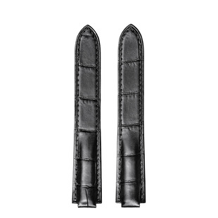 积优适用鳄鱼皮卡地亚蓝气球手表带男女士真皮表带原装快拆折叠扣