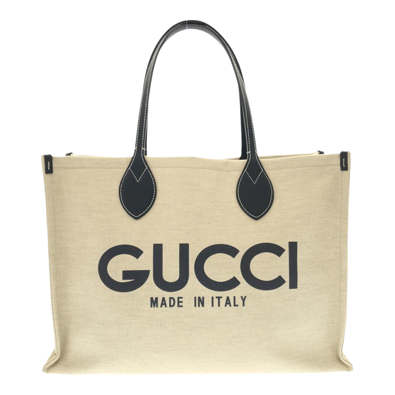 中古GUCCI古驰帆布手提女包