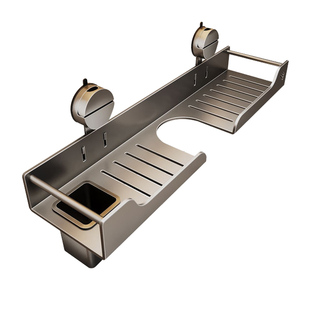 吸盘洗手台置物架洗漱台面卫生间洗脸池水龙头镜前收纳浴室免打孔