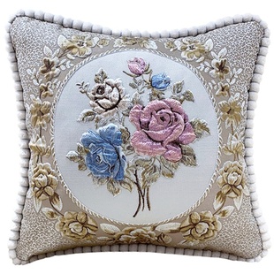 欧式沙发抱枕靠垫套奢华客厅北欧靠枕床头靠背大号护腰靠垫可拆洗