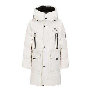 雪中飞儿童羽绒服男2025新款中大女童冬季加厚长款羽绒服滑雪外套