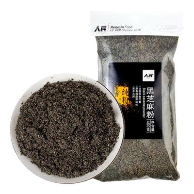 人民食品纯黑芝麻粉400g即食干吃