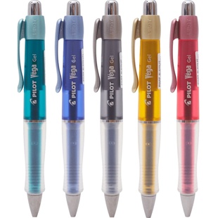 日本进口Pilot百乐软握胶中性笔0.7mm小学生练字用碳素笔按动签字笔Vega BL-415V不易疲劳学生用