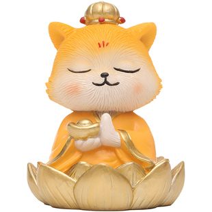 东北黄大仙真身摆件可爱Q版黄鼠狼创意家居办公室桌面装饰品礼物