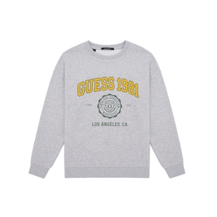 GUESS男女同款通勤百搭圆领加绒套头卫衣-MO4K9461