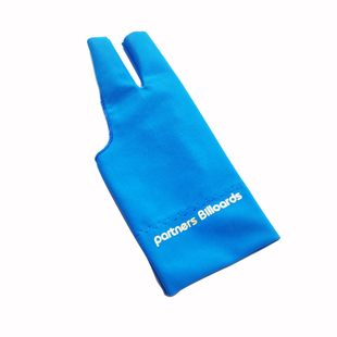 台球厅桌球三指蓝色打台球手套球房柔软吸汗透气专业球房黑色手套