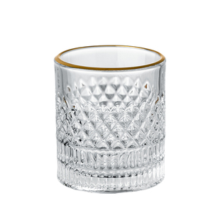 轻奢创意雕花玻璃白酒杯饭店商用家用二两杯三两杯烈酒杯组合套装