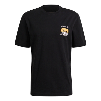 阿迪达斯男子户外圆领短袖t恤