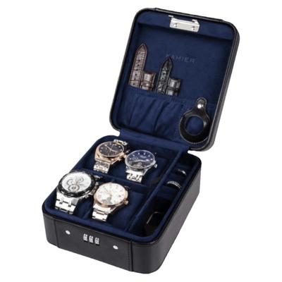 高档便携多格带锁首饰手表盒
