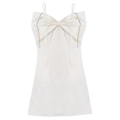 CLOUDSEASON吊带蝴蝶结连衣裙