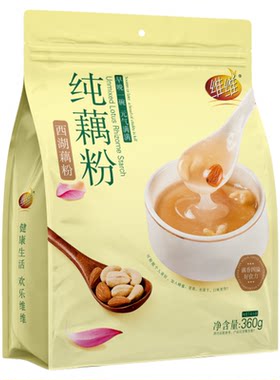 维维西湖纯藕粉360g独立小包装正宗原味无添加蔗糖莲藕羹冲饮代餐